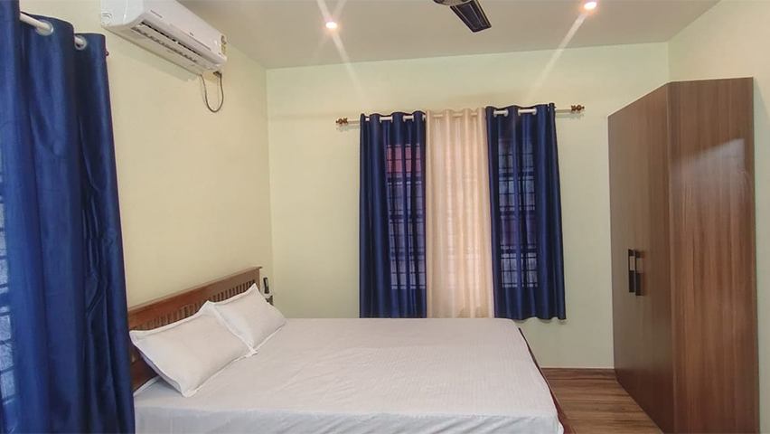 4 AC Bedrooms with Attached Bathroom